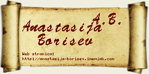 Anastasija Borišev vizit kartica